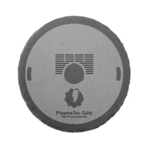 Schiefer-Glasuntersetzer "Plancha individuell", lasergraviert